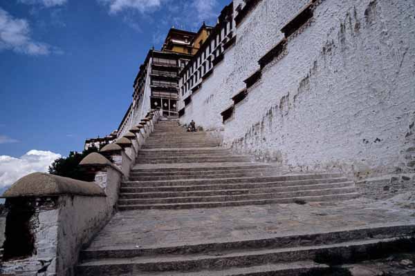 Potala, grand escalier