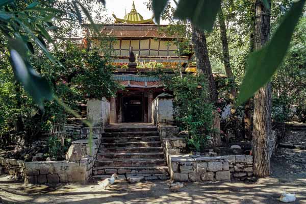 Jardin de Lukhang au pied du Potala