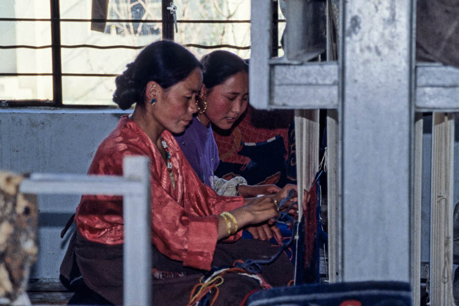 Shigatse : fabrique de tapis