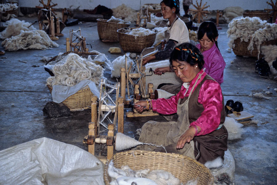 Shigatse : fabrique de tapis