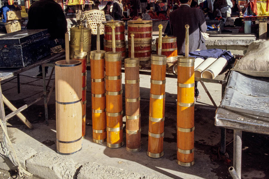 Shigatse : marché, barattes