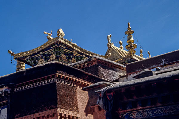 Monastère de Tashilhunpo, toits