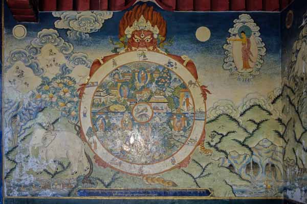 Monastère de Tashilhunpo, fresque