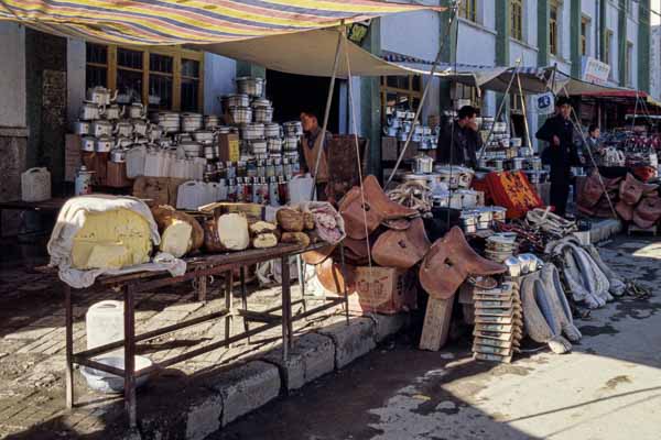 Marché, beurre de yak