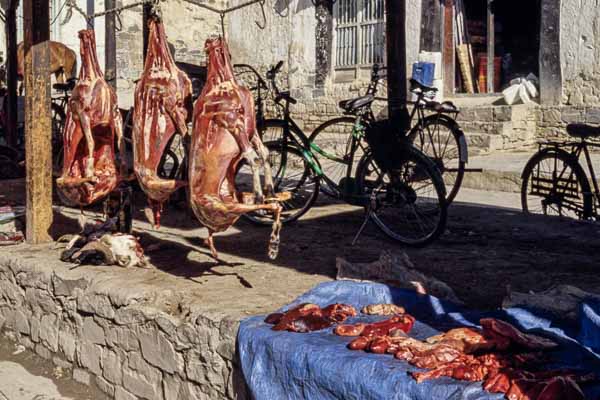 Marché, boucherie
