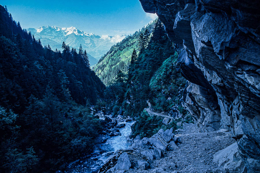 Sentier entre Khanigaon et Lahini