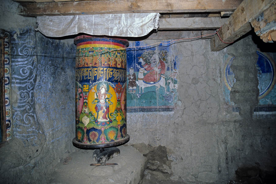 Gompa de Shipchok : moulin à prières