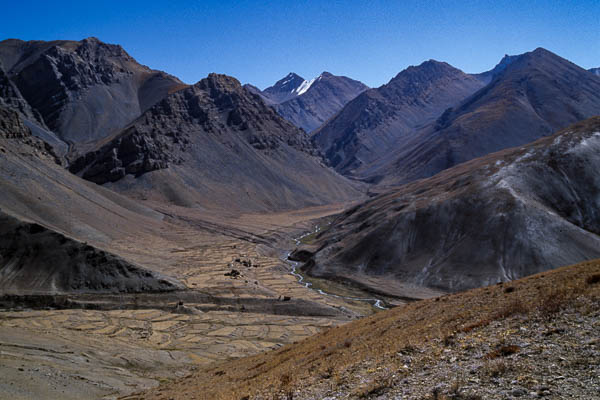 Village de Thoro, vallée vers Jomosom