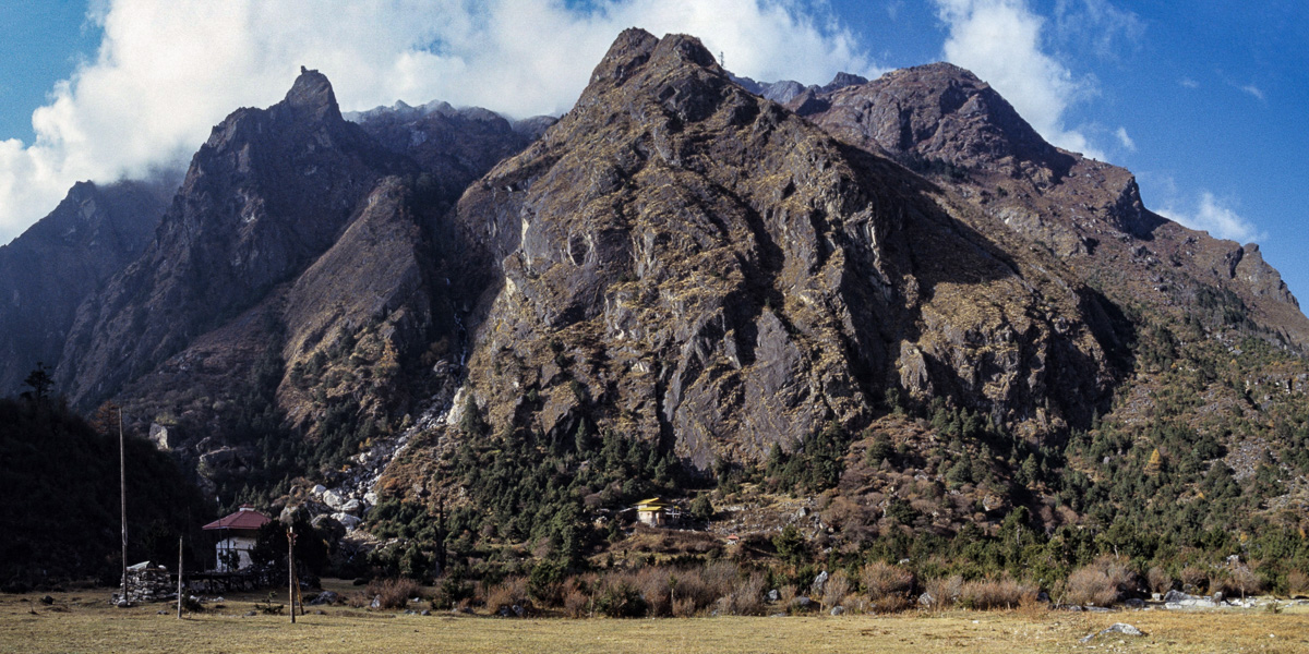 Stupa et gompa de Ghunsa