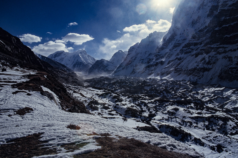 Montée vers Pangpema, Nepal Peak