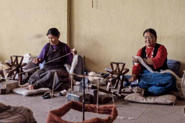 Bodhnath : fabrique de tapis
