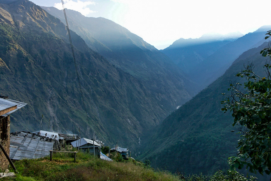 La vallée du Langtang depuis Syabru