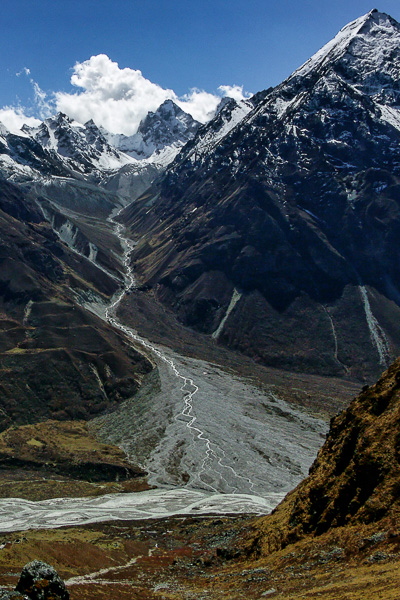 Vallée entre Langshisa Ri et Gangchenpo