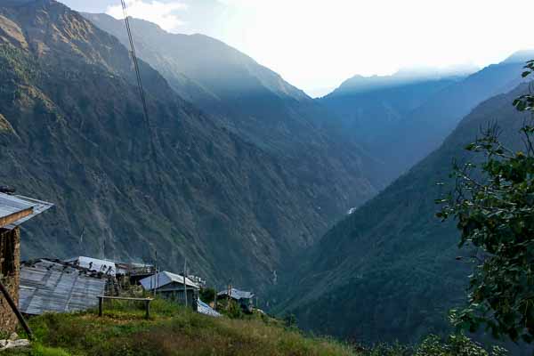 La vallée du Langtang depuis Syabru