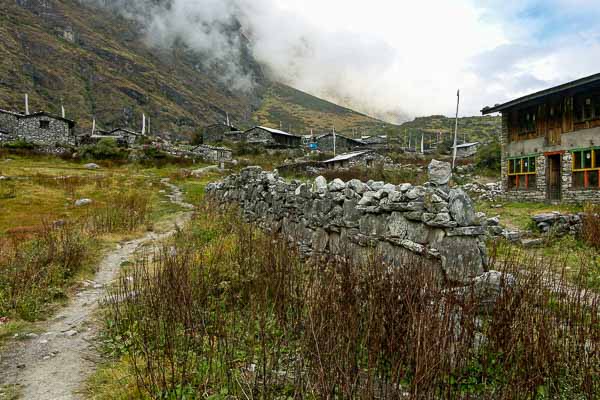 Langtang : mur de manis