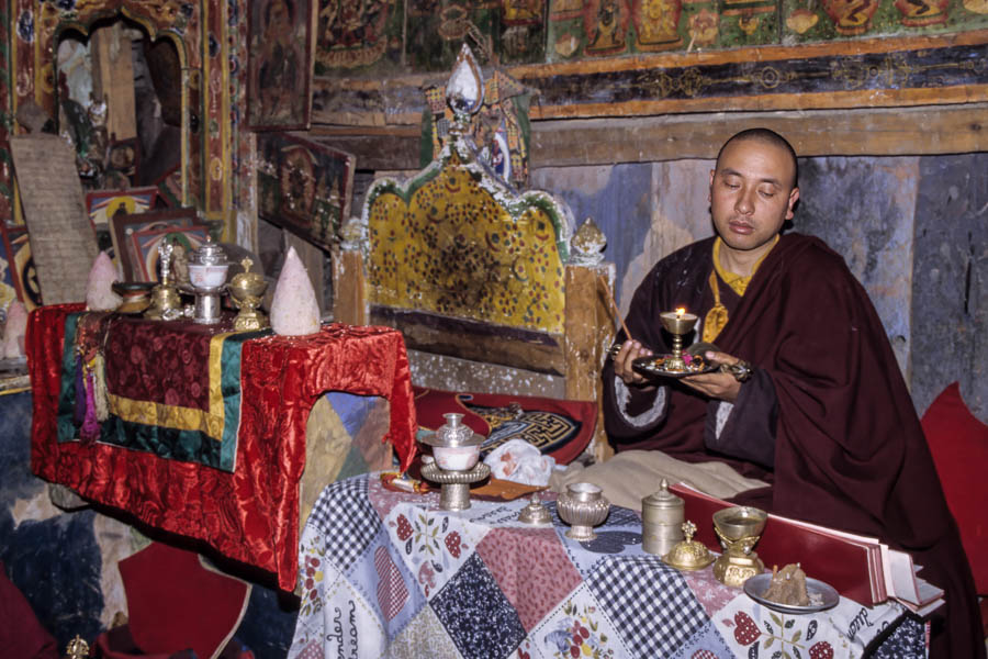 Cérémonie au gompa de Namrung