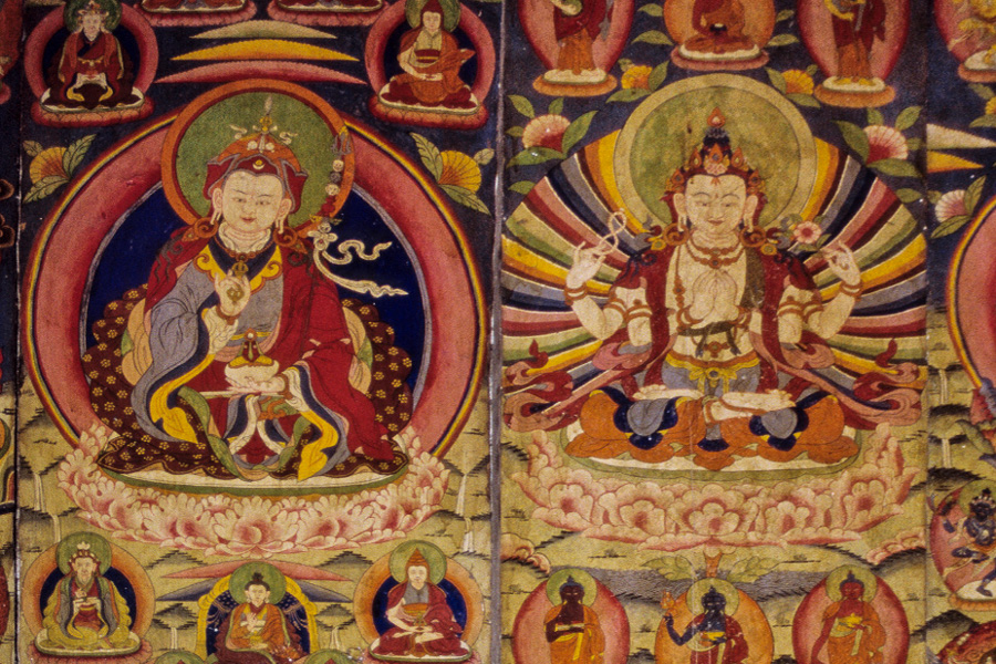 Fresque du gompa de Lihi