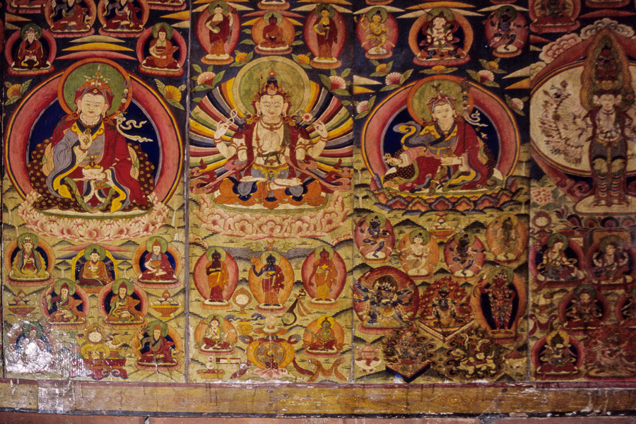Fresque du gompa de Lihi