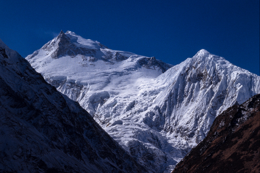 Face nord du Manaslu, voie normale