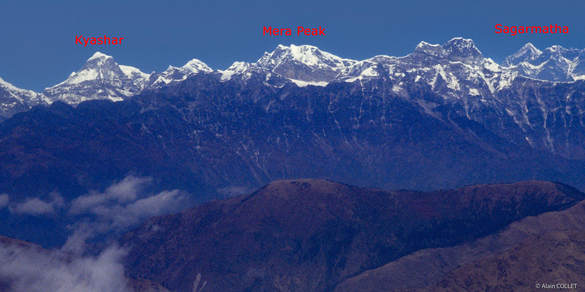 Mera Peak vu d'avion