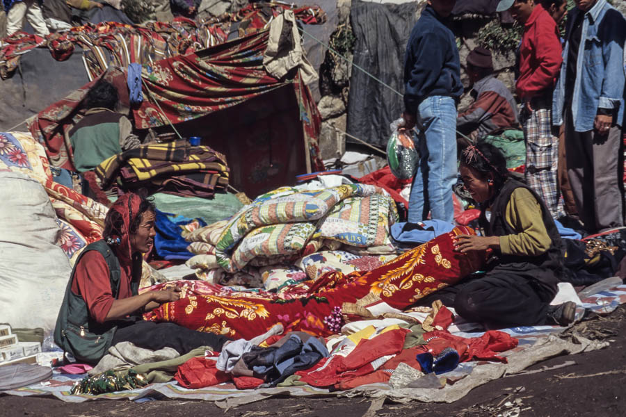 Marché tibétain