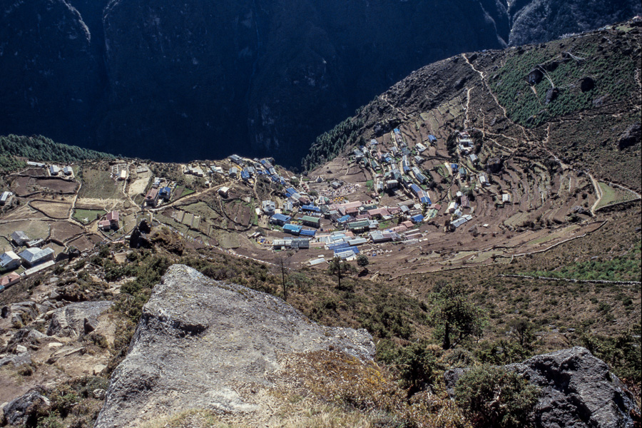 Namche vu d'en haut