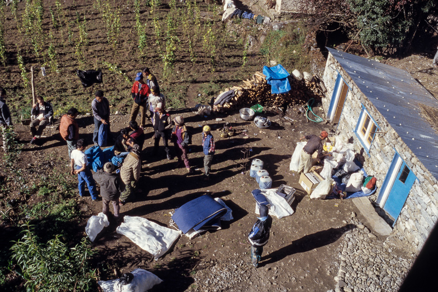 Préparatifs à Lukla