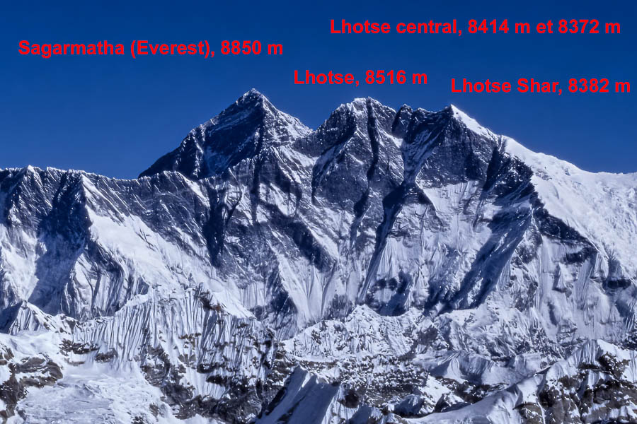 Sagarmatha (Everest) et Lhotse