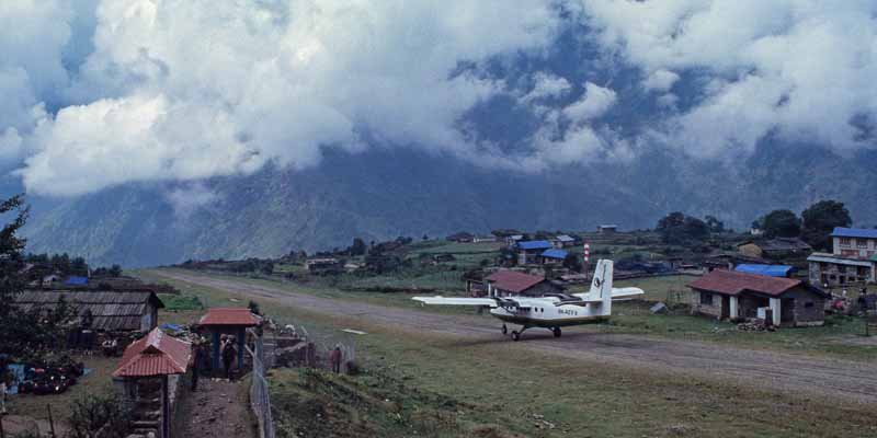 Décollage de Lukla