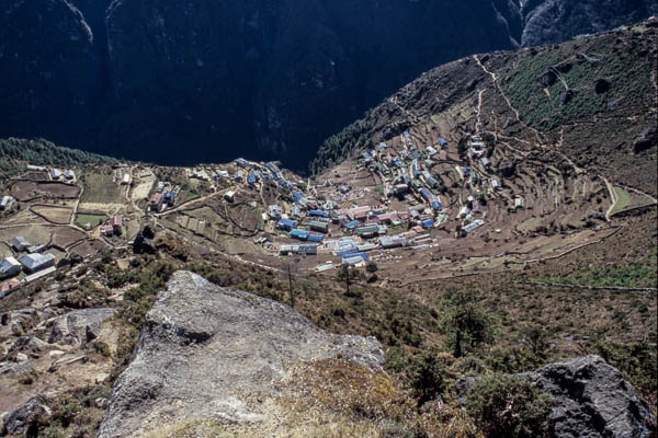 Namche vu d'en haut